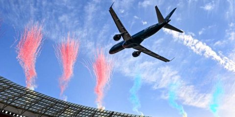 2 planes came shockingly close to crashing into a stadium on live TV. Now investigators are probing the incident.