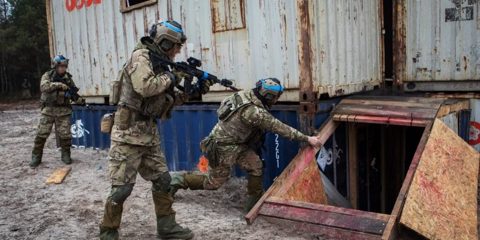 Ukrainian troops are training just beyond the war’s reach on NATO soil. Training leaders say that’s by design.