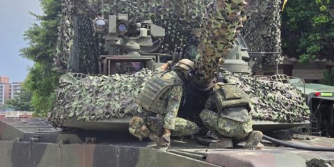 Taiwan is training its Abrams tank crews to hide and refuel inside its bustling urban sprawl