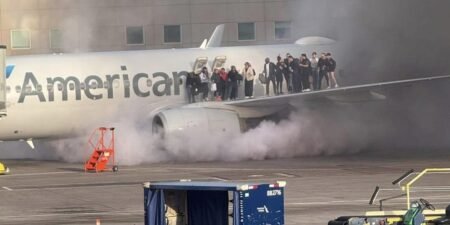 Photos from the American Airlines fire show passengers made a huge mistake