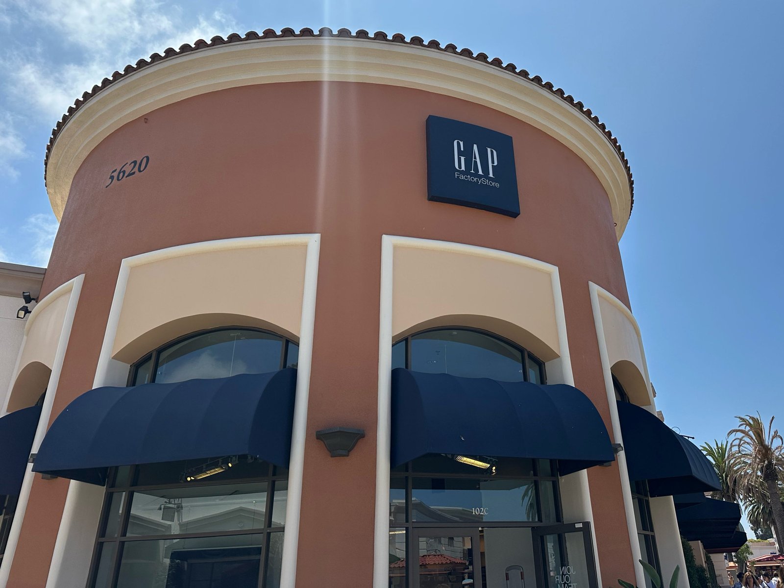 The exterior of a Gap store.