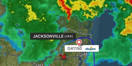 Map Shows How Storms Forced Allegiant Flight Diversion