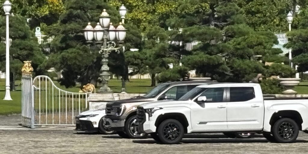 Japan Welcomed Trump With Car Show Featuring Ford F-150 Pickup Japan Welcomed Trump With Car Show Featuring Ford F-150 Pickup