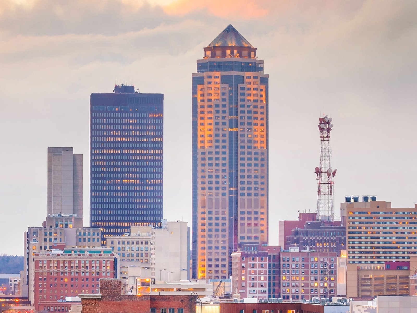 des moines skyline