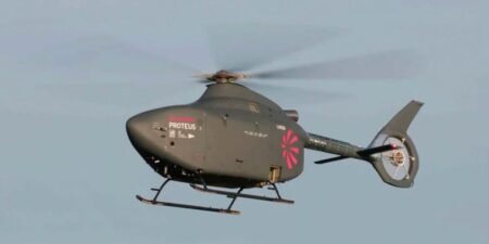 Royal Navy Reveals New Leonardo Uncrewed Helicopter Took First Flight