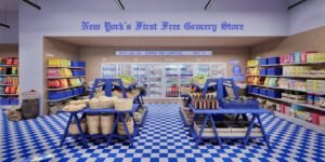 The dueling ‘free grocery’ stunts from Polymarket and Kalshi in NYC