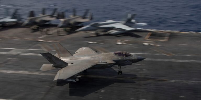 An F-35 stealth fighter shot down an Iranian drone flying toward a US Navy aircraft carrier