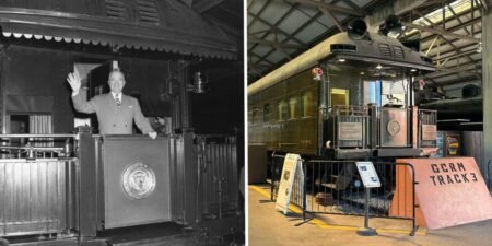 Before Air Force One, US presidents traveled aboard a luxury train car. Look inside the ‘White House on wheels.’ Before Air Force One, US presidents traveled aboard a luxury train car. Look inside the ‘White House on wheels.’