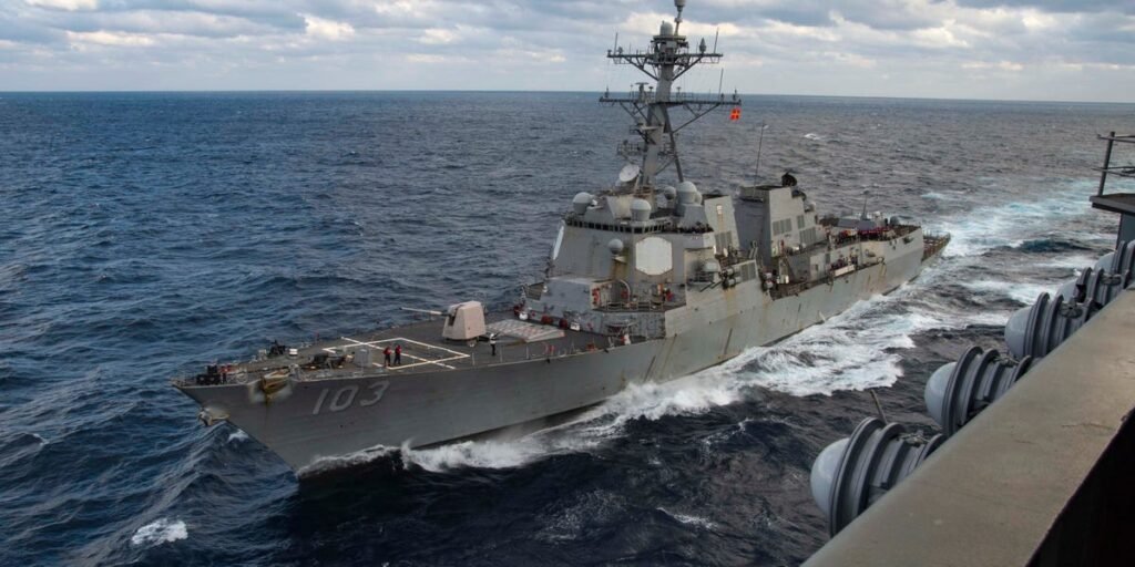 The US Navy sacked a destroyer captain after a ship collision. The incident spotlighted the risks of resupplies at sea.