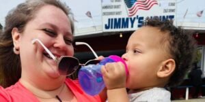 After work, I had to DoorDash to pay for our motel room. I brought my toddler with me to avoid childcare costs.