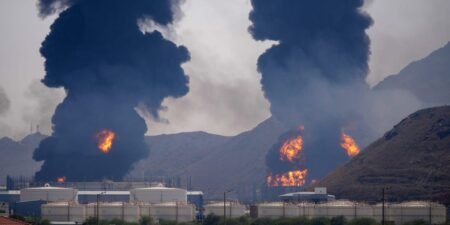 Photos show a major fire at a key UAE oil port, a day after the US struck a major Iranian depot Photos show a major fire at a key UAE oil port, a day after the US struck a major Iranian depot