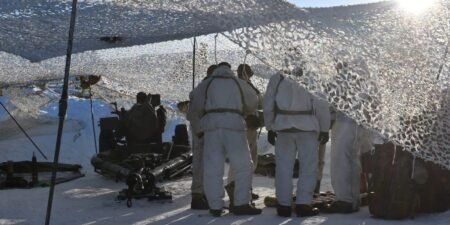 Arctic Artillery Forces Training for Drone Warfare