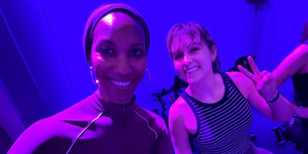 I took my first in-person Peloton class. It felt like an exclusive event — which was the point. I took my first in-person Peloton class. It felt like an exclusive event — which was the point.