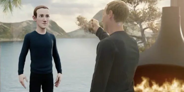 You’re laughing. The metaverse is dying, and you’re laughing. You’re laughing. The metaverse is dying, and you’re laughing.