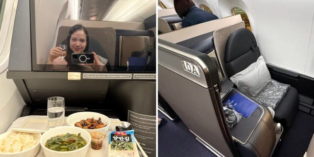 I spent 11 hours in Korean Air’s business-class suites. My seat felt more private than I expected and had cool perks. I spent 11 hours in Korean Air’s business-class suites. My seat felt more private than I expected and had cool perks.