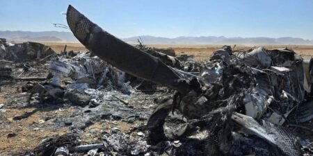 Photos appear to show destroyed US aircraft left in Iran after special forces rescued a stranded F-15E airman