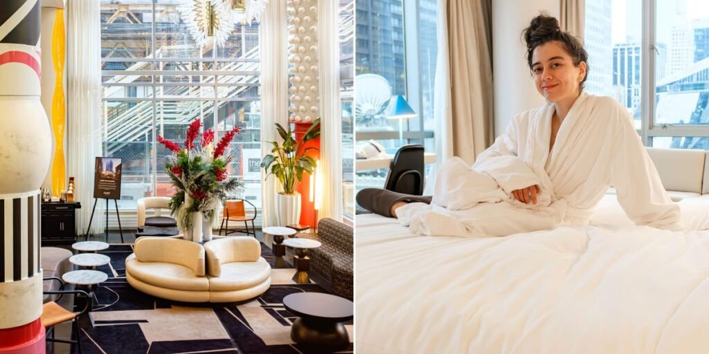 I spent a night at a buzzy Hilton in Chicago. My 0 room was way more luxurious than I expected.