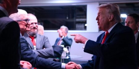 Trump praises ‘Tim Apple’ in a nod to his infamous name slip-up