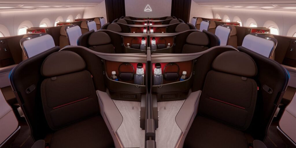 Delta is rolling out a new business class suite on Airbus widebody planes. Here’s what it will look like.