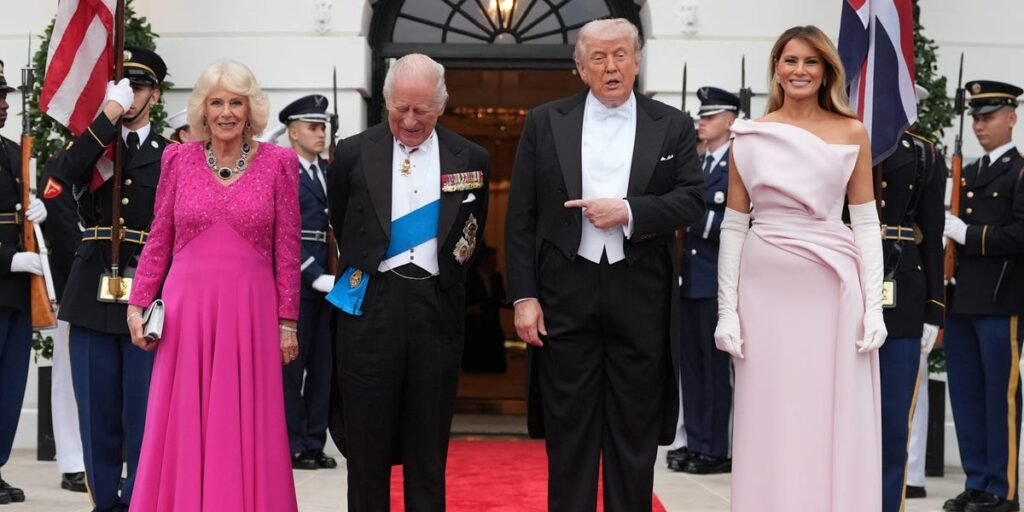 Melania Trump and Queen Camilla wore matching outfits during the royals’ White House visit. It was no accident.