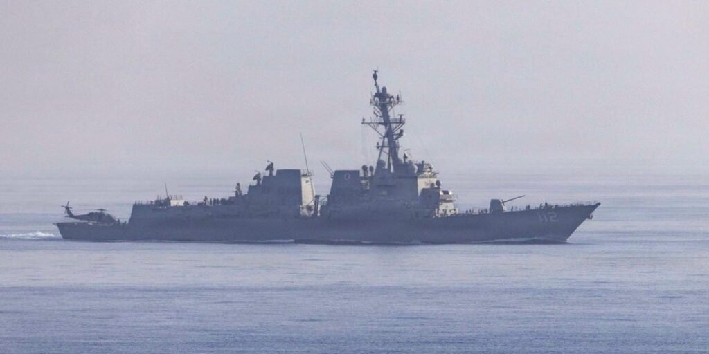 US Navy destroyers are at the center of the blockade squeezing Iran