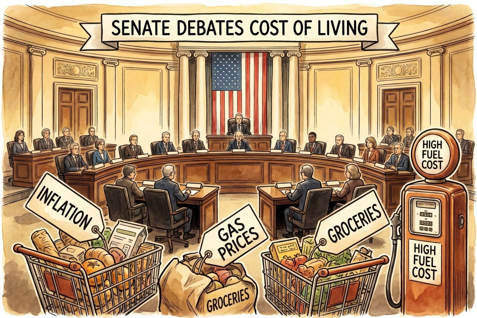 Senate Rejects Measures Meant to Lower the Cost of Gas, Groceries