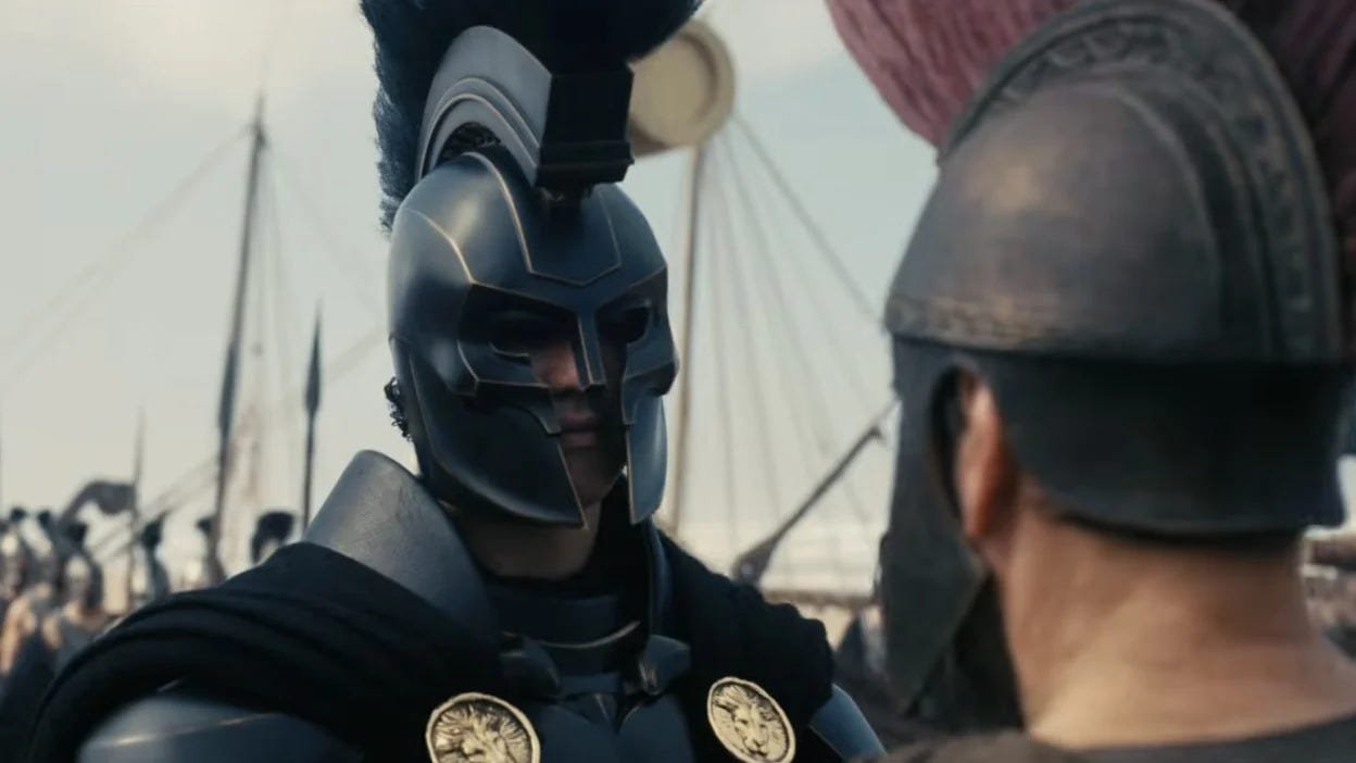 Roman solder in The Odyssey movie