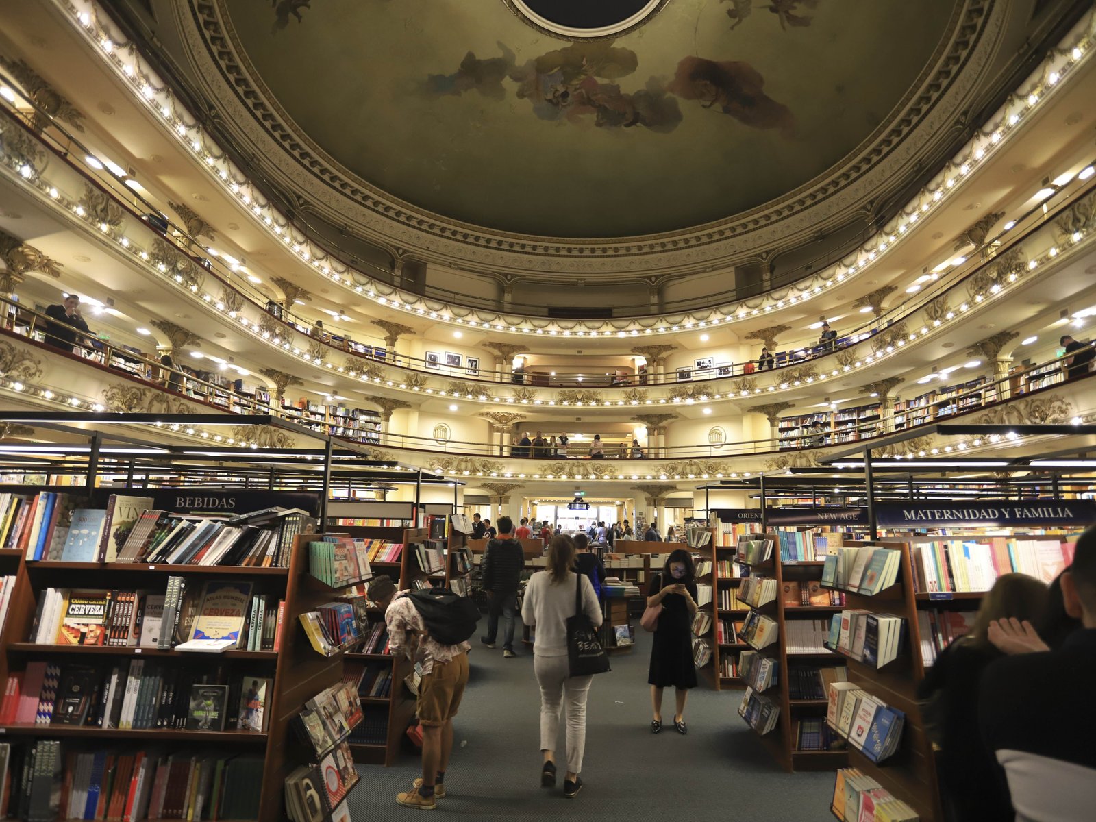 bookshelves at Grand Splendid