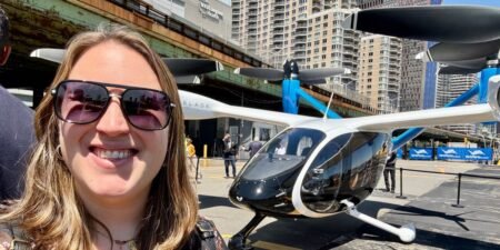 The future of aviation may be this Jetsons-like air taxi. I saw it fly over NYC for the first time.