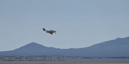 The US military flew an experimental, hybrid-electric stealth drone shaped like the B-2 Spirit