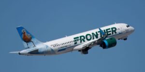 A Frontier Airlines flight struck and killed a pedestrian at Denver International Airport A Frontier Airlines flight struck and killed a pedestrian at Denver International Airport