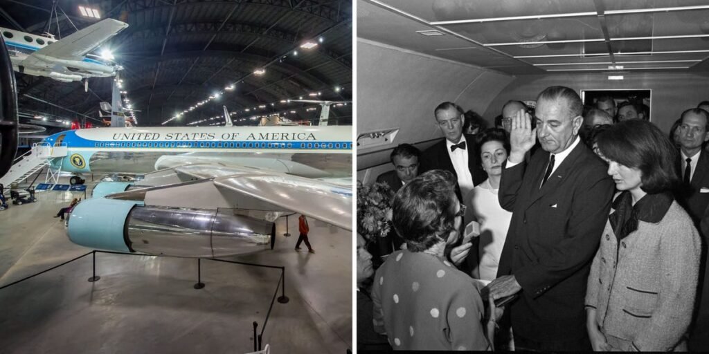 Inside the Air Force One plane used by 8 presidents, where Lyndon B. Johnson was sworn in after JFK’s assassination
