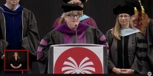 College students boo after a ‘new AI system’ misses names during graduation ceremony