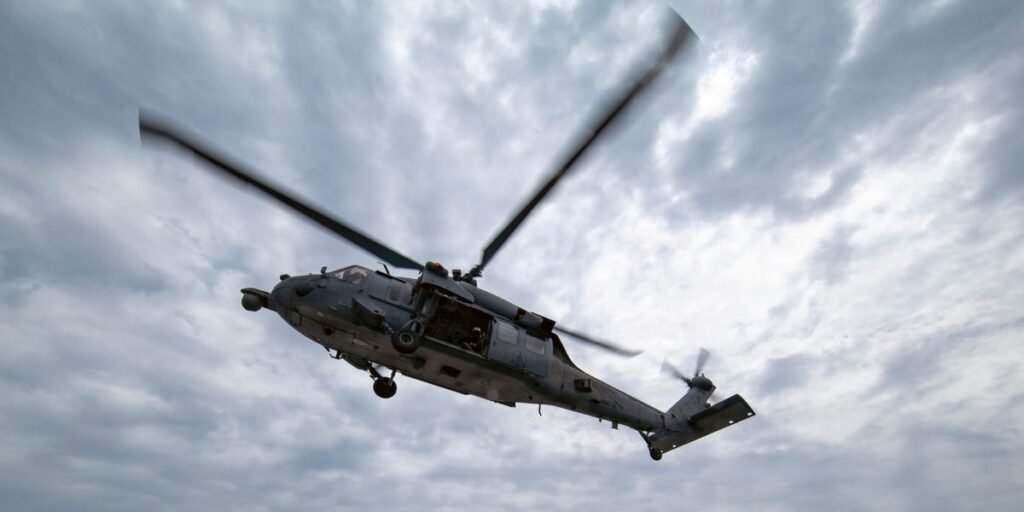 US Apache and Seahawk helicopters sank half a dozen Iranian small boats while clearing out threats around the Strait of Hormuz US Apache and Seahawk helicopters sank half a dozen Iranian small boats while clearing out threats around the Strait of Hormuz