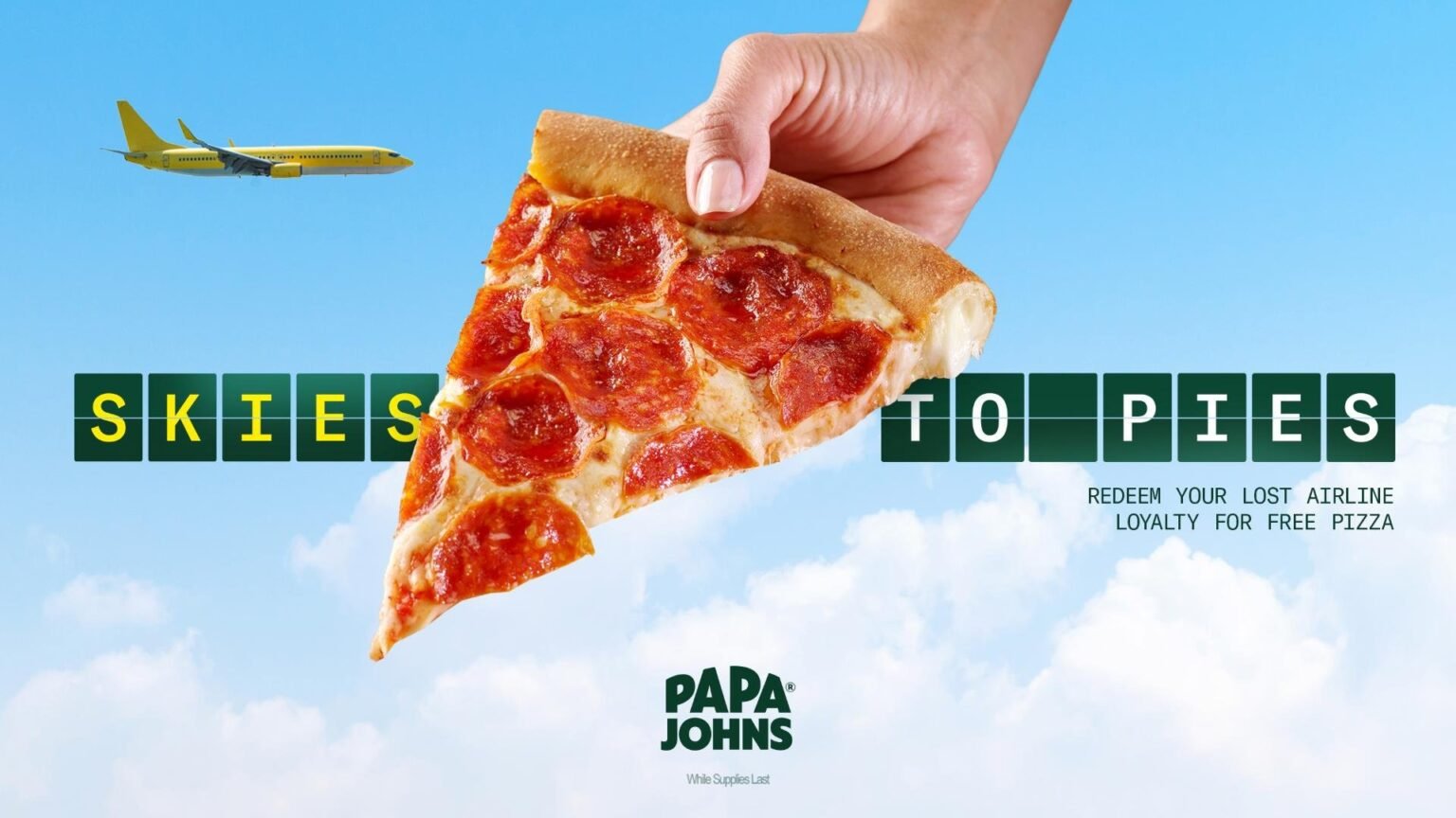 Papa John’s Offering Free Pizza to Former Spirit Airlines’ Flyers