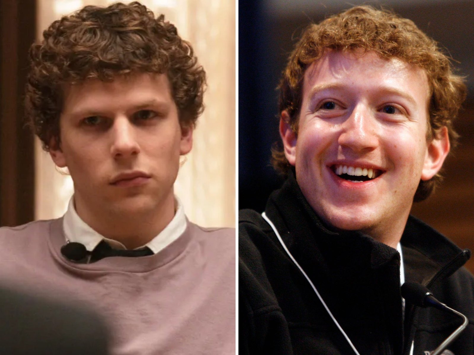 jesse eisenberg and mark zuckerberg