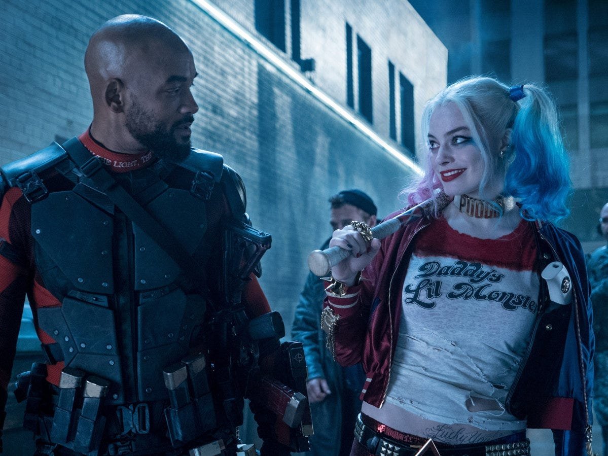 will smith and harley quinn in suicide squad