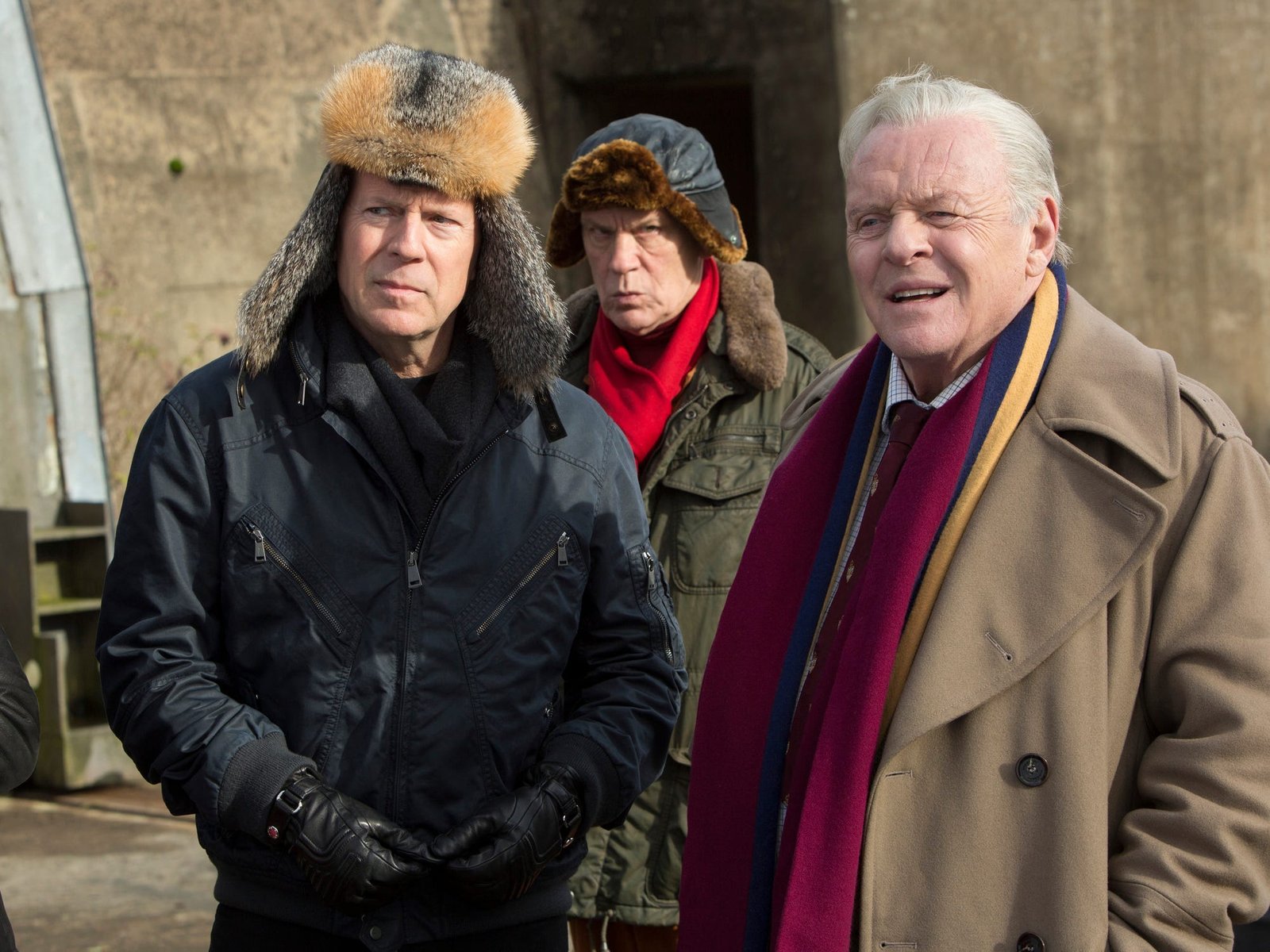 bruce willis, john malkovich, and anthony hopkins in red 2