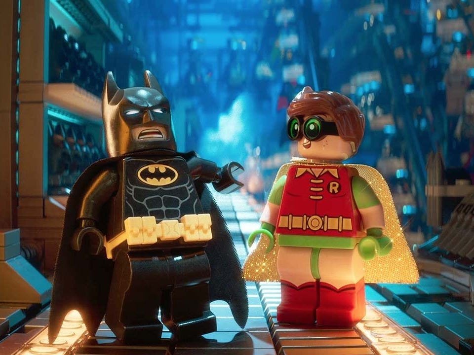 batman and robin in the lego batman movie