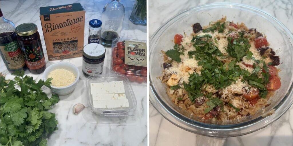 I made Ina Garten’s easy pasta salad. It’s so good that I’ll be bringing it to every cookout this summer.