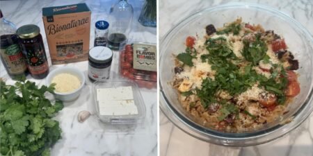 I made Ina Garten’s easy pasta salad. It’s so good that I’ll be bringing it to every cookout this summer.