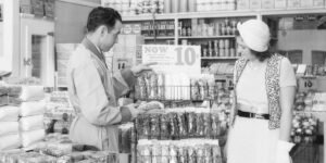 Photos of the first supermarkets show how grocery shopping has transformed over the last century