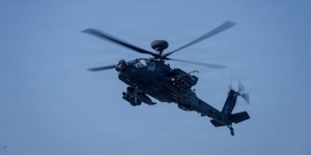 A US Navy surface drone found and rescued 2 American soldiers after their Apache helicopter crashed in the Middle East A US Navy surface drone found and rescued 2 American soldiers after their Apache helicopter crashed in the Middle East