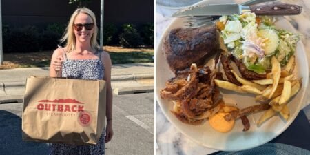 Our family of 4 tried Outback Steakhouse’s  family-style meal deal. It felt like a steal for a steak dinner at home.