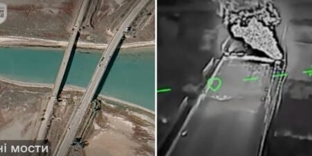 Ukrainian troops are crippling Russia’s supply bridges by slamming drones repeatedly into the asphalt Ukrainian troops are crippling Russia’s supply bridges by slamming drones repeatedly into the asphalt
