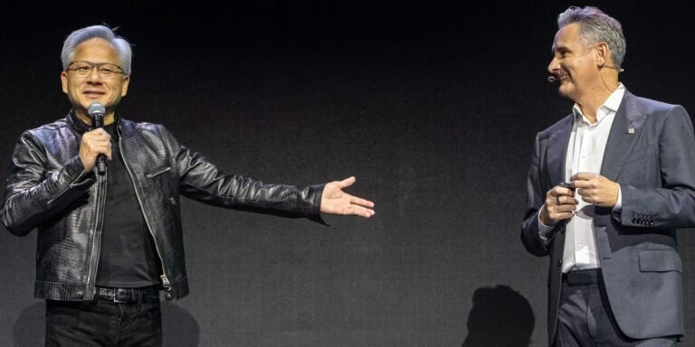 Jensen Huang called a California chipmaker the ‘next trillion-dollar company,’ and its shares spiked 20% Jensen Huang called a California chipmaker the ‘next trillion-dollar company,’ and its shares spiked 20%