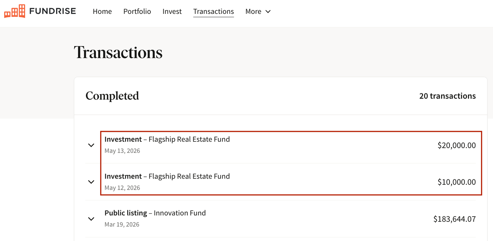 Fundrise real estate investment 2026 by Financial Samurai