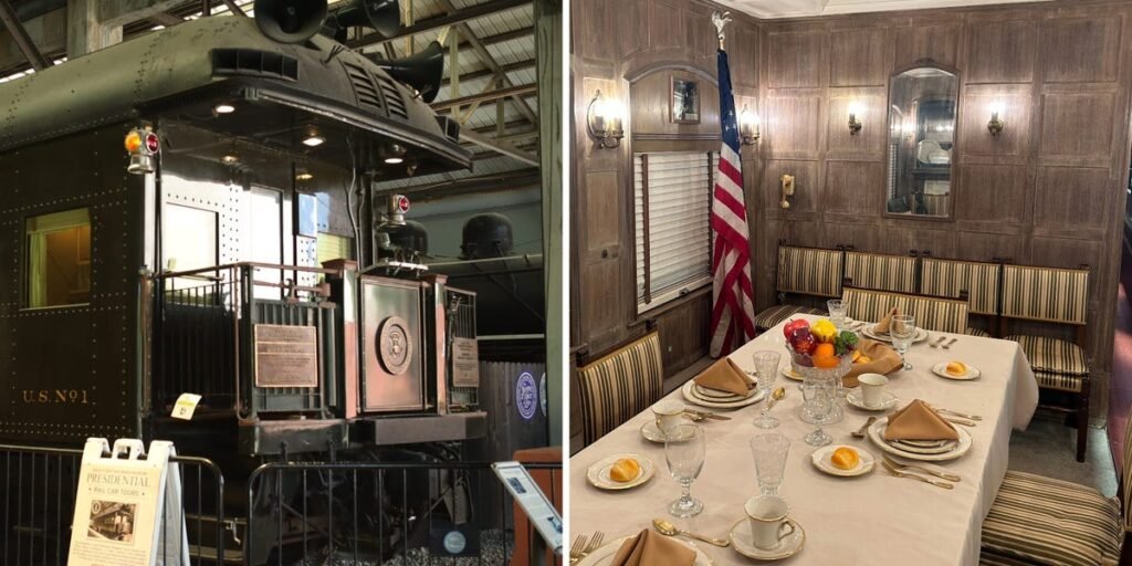 Before Air Force One, US presidents traveled aboard a luxury train car. See inside the ‘White House on wheels.’ Before Air Force One, US presidents traveled aboard a luxury train car. See inside the ‘White House on wheels.’