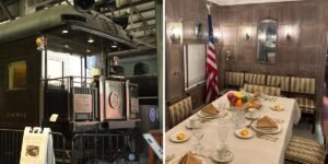 Before Air Force One, US presidents traveled aboard a luxury train car. See inside the ‘White House on wheels.’