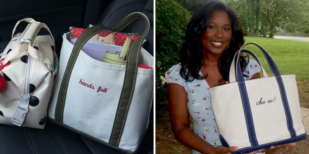 Women in the workplace are putting a new twist on L.L.Bean’s famous tote bags